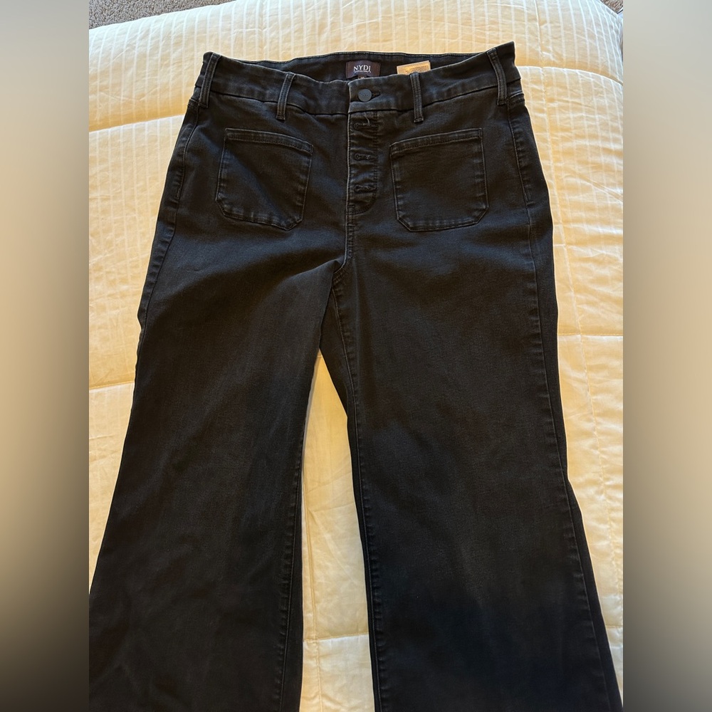 NYDJ Black Lift Tuck Tech Flare Jeans